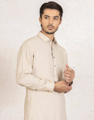 BEIGE BLENDED KAMEEZ SHALWAR | JJKS-A-32521