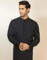 BLACK BLENDED KAMEEZ SHALWAR | JJKS-S-32543