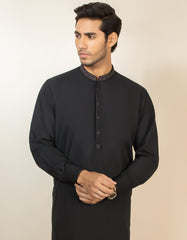 BLACK BLENDED KAMEEZ SHALWAR | JJKS-S-32543