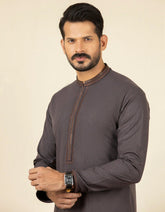 BROWN BLENDED KURTA | JJK-S-32559