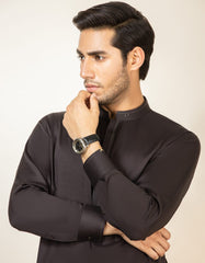 CHOCOLATE BROWN COTTON KAMEEZ SHALWAR | JJKS-S-32560
