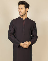 DEEP MAROON COTTON KURTA | JJK-S-32570