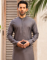 GREY COTTON KURTA | JJK-S-32590