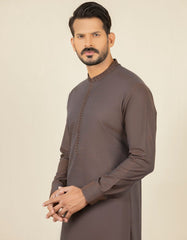 RUST BROWN COTTON KAMEEZ SHALWAR | JJKS-S-32598