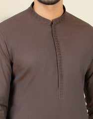 RUST BROWN COTTON KAMEEZ SHALWAR | JJKS-S-32598