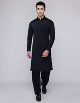 BLACK COTTON KAMEEZ SHALWAR | JJKS-A-33038