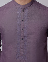 LIGHT PURPLE BLENDED KURTA | JJK-A-33114
