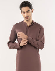 LIVER BROWN BLENDED KAMEEZ SHALWAR | JJKS-A-33173