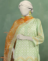 GREEN LAWN PRINTED UNSTITCHED 3PC