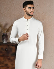 OFF WHITE BLENDED KAMEEZ SHALWAR | JJKS-A-33216