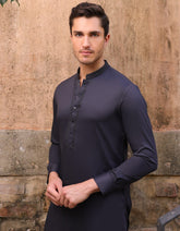 CHARCOAL BLENDED KAMEEZ SHALWAR | JJKS-A-33218