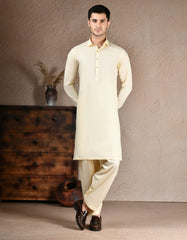 CREAM BLENDED KAMEEZ SHALWAR | JJKS-A-33238