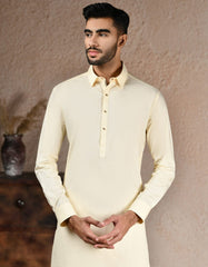 CREAM BLENDED KAMEEZ SHALWAR | JJKS-A-33241