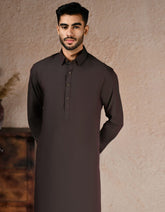 BROWN BLENDED KAMEEZ SHALWAR | JJKS-A-33242