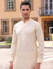 CREAM BLENDED KURTA TROUSER | JJKP-A-33245