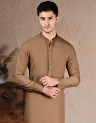 BROWN BLENDED KURTA TROUSER | JJKP-A-33246