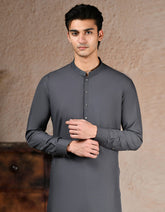 GREY BLENDED KAMEEZ SHALWAR | JJKS-A-33248