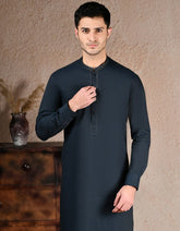 BLUE COTTON KURTA TROUSER | JJKP-A-33250