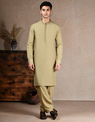 BEIGE BLENDED KAMEEZ SHALWAR | JJKS-A-33251