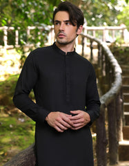 BLACK BLENDED KAMEEZ SHALWAR | JJKS-A-33253