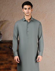 GREEN BLENDED KAMEEZ SHALWAR | JJKS-W-33332