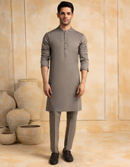 GREY COTTON KURTA TROUSER