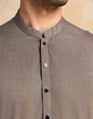 GREY COTTON KURTA TROUSER
