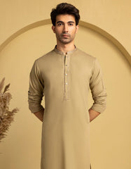 BEIGE BLENDED SEMI-FORMAL KURTA