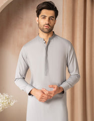 GREY BLENDED SEMI-FORMAL KAMEEZ SHALWAR