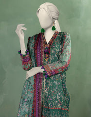 GREEN LAWN PRINTED UNSTITCHED 3PC