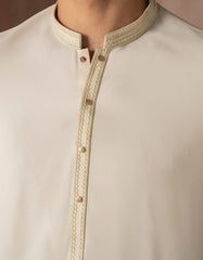 CREAM BLENDED SEMI-FORMAL KAMEEZ SHALWAR