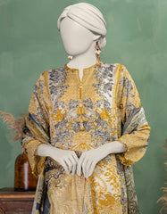 MULTICOLOR LAWN PASTE PRINTED UNSTITCHED 3PC