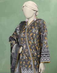 MULTICOLOR LAWN PASTE PRINTED UNSTITCHED 3PC