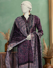 BLUE LAWN EMBROIDERED UNSTITCHED 3PC