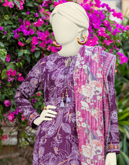 MULTICOLOR LAWN PASTE PRINTED UNSTITCHED 3PC