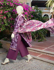 MULTICOLOR LAWN PASTE PRINTED UNSTITCHED 3PC