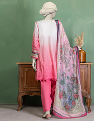 MULTICOLOR LAWN EMBROIDERED UNSTITCHED 3PC