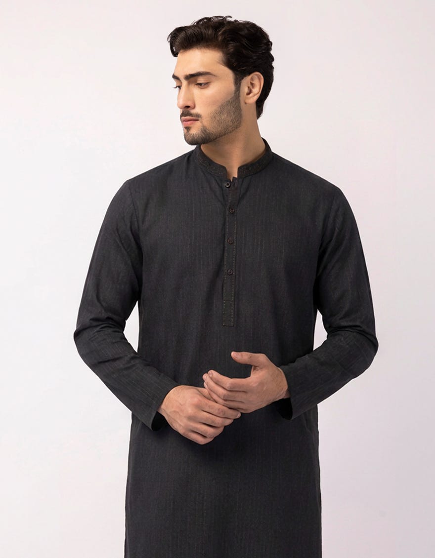 black-cotton-semi-formal-kurta-trousers-jjkps33900