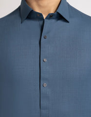 BLUE PLAIN KAMEEZ SHALWAR