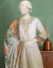 MULTICOLOR LAWN EMBROIDERED UNSTITCHED 3PC
