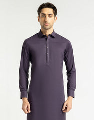 PURPLE PLAIN KAMEEZ SHALWAR