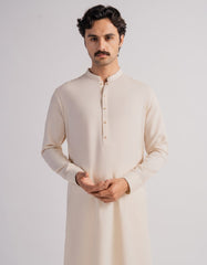 CREAM CASUAL KURTA TROUSERS