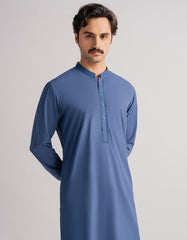 BLUE SEMI-FORMAL KURTA TROUSERS