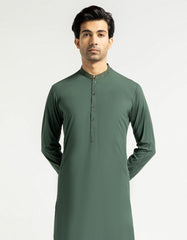 GREEN SEMI-FORMAL KURTA TROUSERS