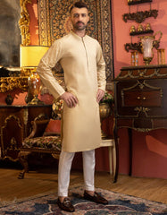 BEIGE COTTON KURTA | JJK-S-34140