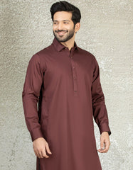 MAROON COTTON KAMEEZ SHALWAR | JJKS-S-34150
