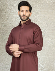MAROON COTTON KAMEEZ SHALWAR | JJKS-S-34150