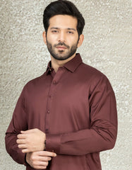 MAROON COTTON KAMEEZ SHALWAR | JJKS-S-34150