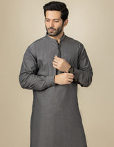 GREY COTTON CASUAL KAMEEZ SHALWAR | JJKS-S-34159