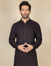 DARK VIOLET COTTON KURTA | JJK-S-34177